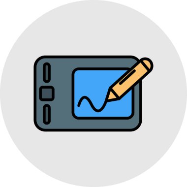 kalem simgesi vektör illüstrasyonu