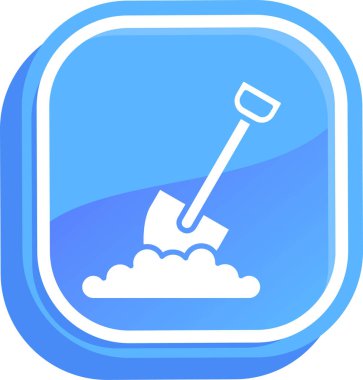 temizlik fırçası simgesi, basit vektör illüstrasyonu