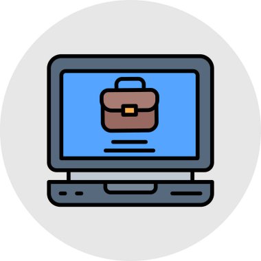 Bilgisayar simgesi. vektör illüstrasyonu