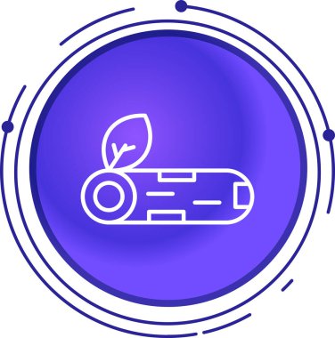 Yeşil çizgi çevre dostu yaprak simgesi beyaz arkaplanda izole edildi. Doğa yaprağıyla biyografi. Soyut çember noktaları. vektör.