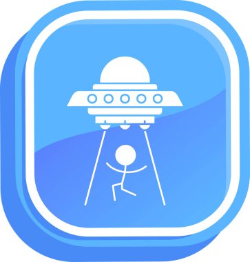 ufo. Web simgesi basit illüstrasyon