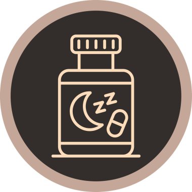 Bir şişe kahvenin vektör çizimi