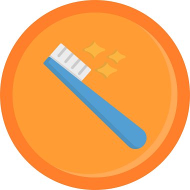 Diş fırçası simge vektör çizim