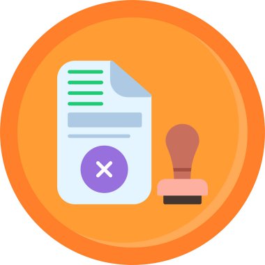 Belge. Web simgesi basit illüstrasyon