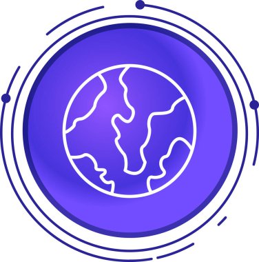 Moda Biçimli Küresel Simge İzole Arkaplan