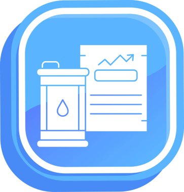 Yağ şişesi ve tüp ikonu. vektör illüstrasyonu