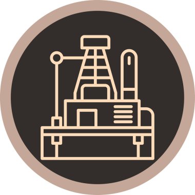 Petrol simgesinin vektör illüstrasyonu