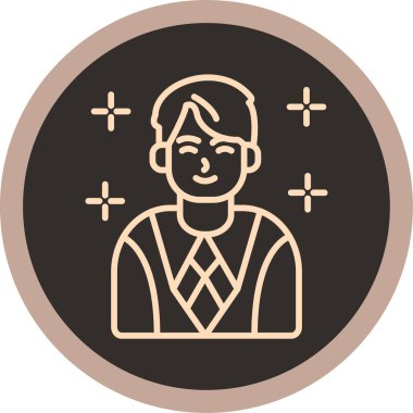 Bir adamın vektör illüstrasyonu