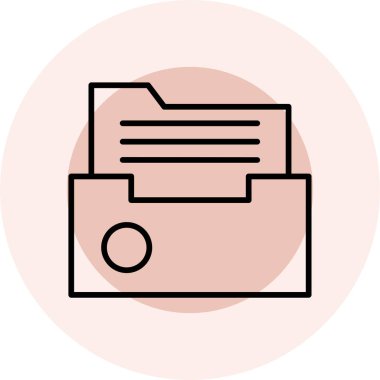 Dosya biçim simgesinin vektör illüstrasyonu