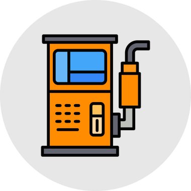 benzin pompası simgesi. vektör çizim