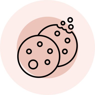 Bakteriler. Web simgesi basit illüstrasyon