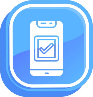 Cep telefonu. Web simgesi basit illüstrasyon