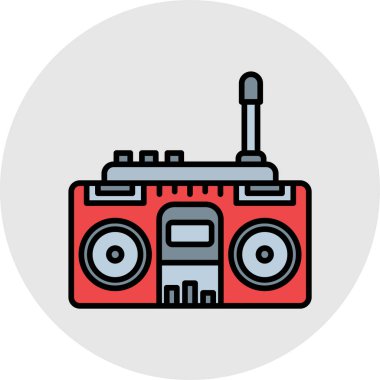 DJ simge vektör çizim