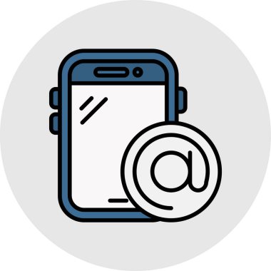 E-posta. Web simgesi basit illüstrasyon