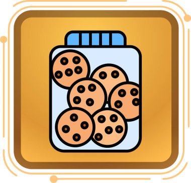 Bir besin simgesinin vektör illüstrasyonu