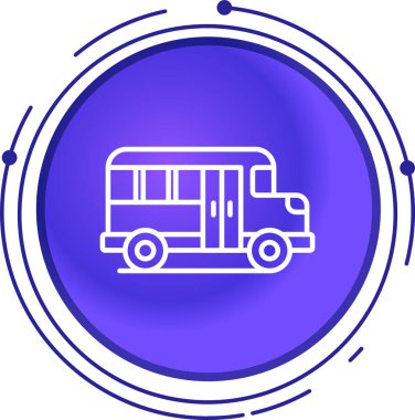 bus simgesi vektör illüstrasyonu