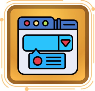 Web simgesi tasarımı vektör illüstrasyonu