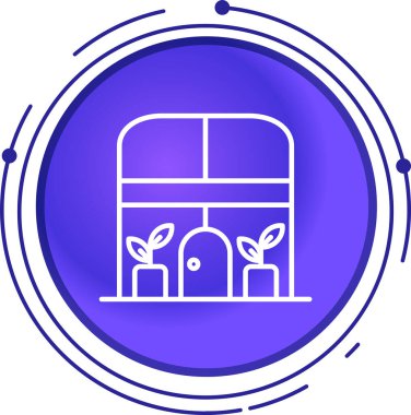 Tren İstasyonu simgesinin vektör illüstrasyonu