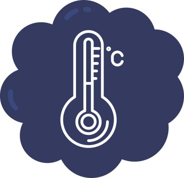 termometre modern simge, vektör illüstrasyonu