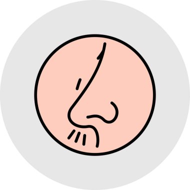 Kel kafa ikonu. Web için insan vektör simgesinin özet çizimi