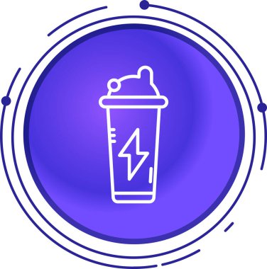 Renkli neon pil simgesi beyaz arkaplanda izole edildi. Şimşek sembolü. Gradyan dinamik şekiller. Vektör çizimi. vektör illüstrasyonu