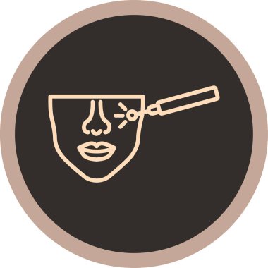 Maskeli bir kadının vektör çizimi