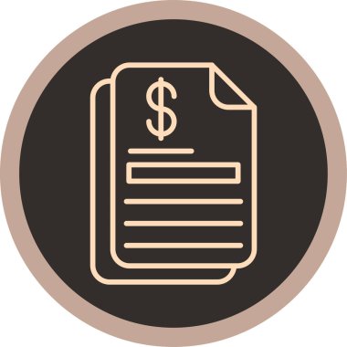 Dolar işareti vektör çizimi