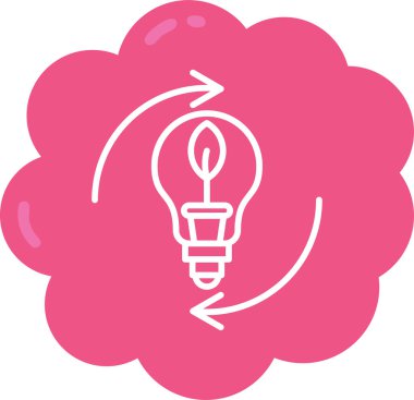 Işık. Web simgesi basit illüstrasyon