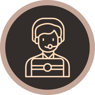 Dünyanın merkezindeki insanların vektör simgesi