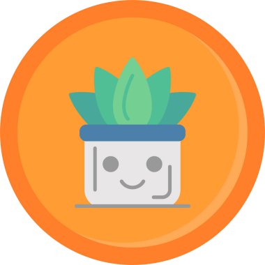 Kaktüs Simgesi, vektör illüstrasyonu