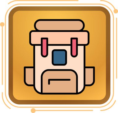 Tahta bir göğsün vektör çizimi