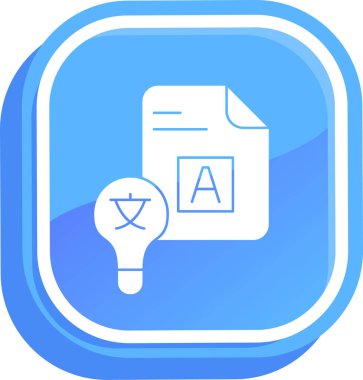 Belge. Web simgesi basit illüstrasyon