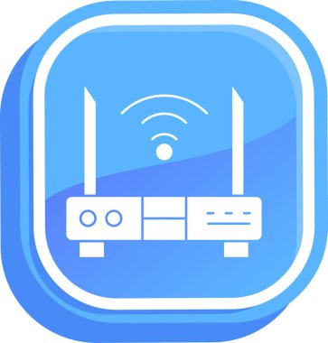 Yönlendirici. Web simgesi basit illüstrasyon