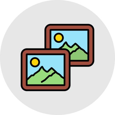 dağ ikonu vektör illüstrasyonu