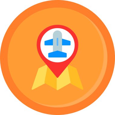 Konum pin vektör simgesi