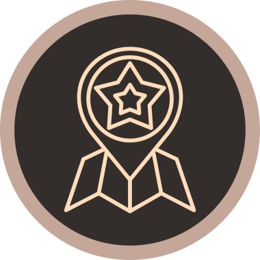 yıldız simgesi vektör illüstrasyonu