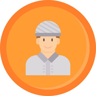 Müslüman simgesi, vektör illüstrasyonu basit tasarım