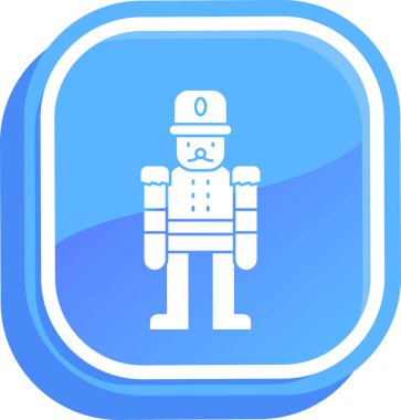 Moda Biçimli Robot Simgesi İzole Arkaplan