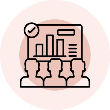 Düz bir şekilde bir grafiğin vektör simgesi