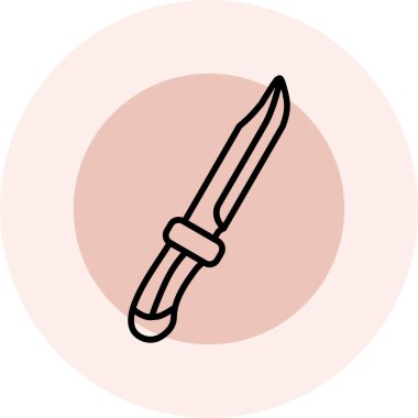 bıçak simgesi vektör illüstrasyonu