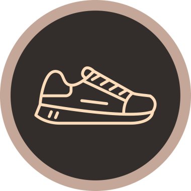 spor ayakkabısı ikon vektör illüstrasyonu