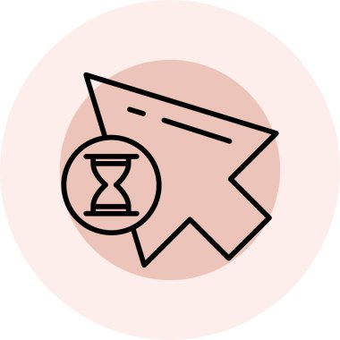 Modern simgenin vektör illüstrasyonu