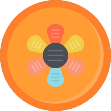 yiyecek meyve ikonu düz stil