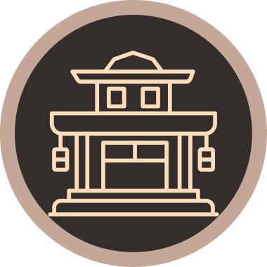 Bir evin vektör illüstrasyonu