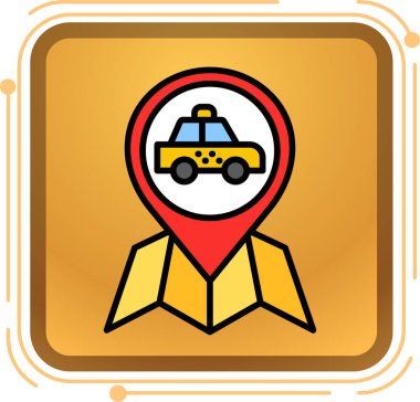 Taksi simgesi, basit tarzı