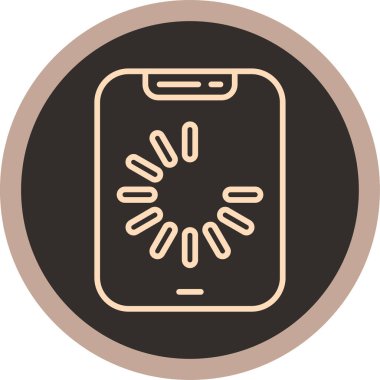 - Telefon. Web simgesi basit illüstrasyon