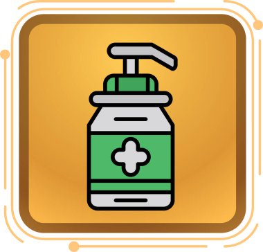 şişe dezenfektanı vektör simgesi
