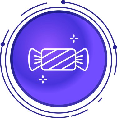 Çubuk simgesindeki mavi ve beyaz çizgi sosisi beyaz arkaplanda izole edilmiş. Izgara aroma işareti. Renkli taslak konsepti. vektör illüstrasyonu