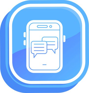 ileti ikonu vektör illüstrasyonu