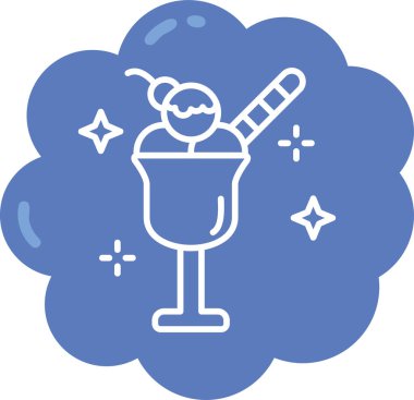 Dondurma. Basit resimleme